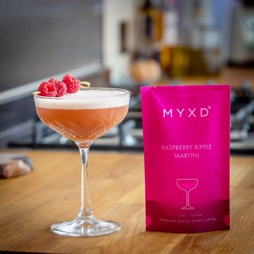 Raspberry Ripple Martini Cocktails